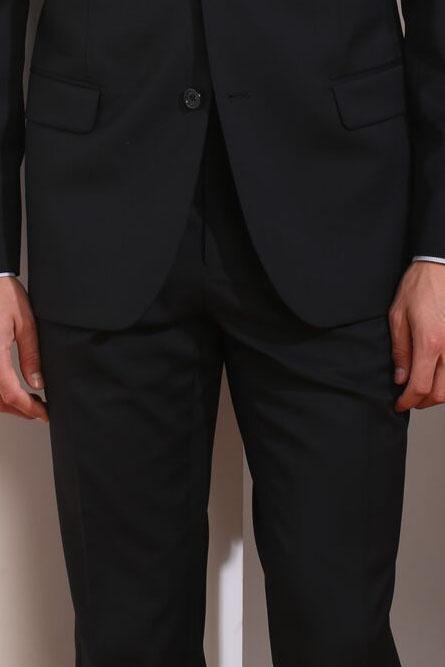 Monte Black Plain Front Pants Couture 1910