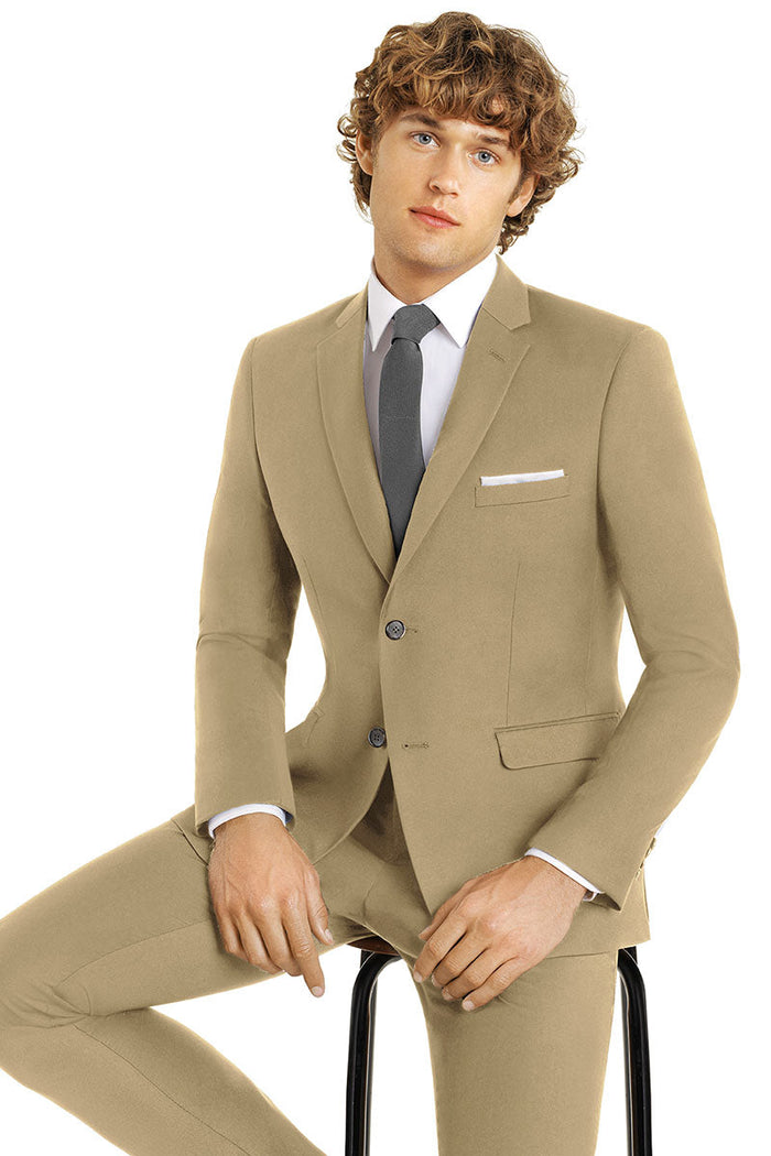 Athens Tan Suit Jacket (Separates) by Couture 1910