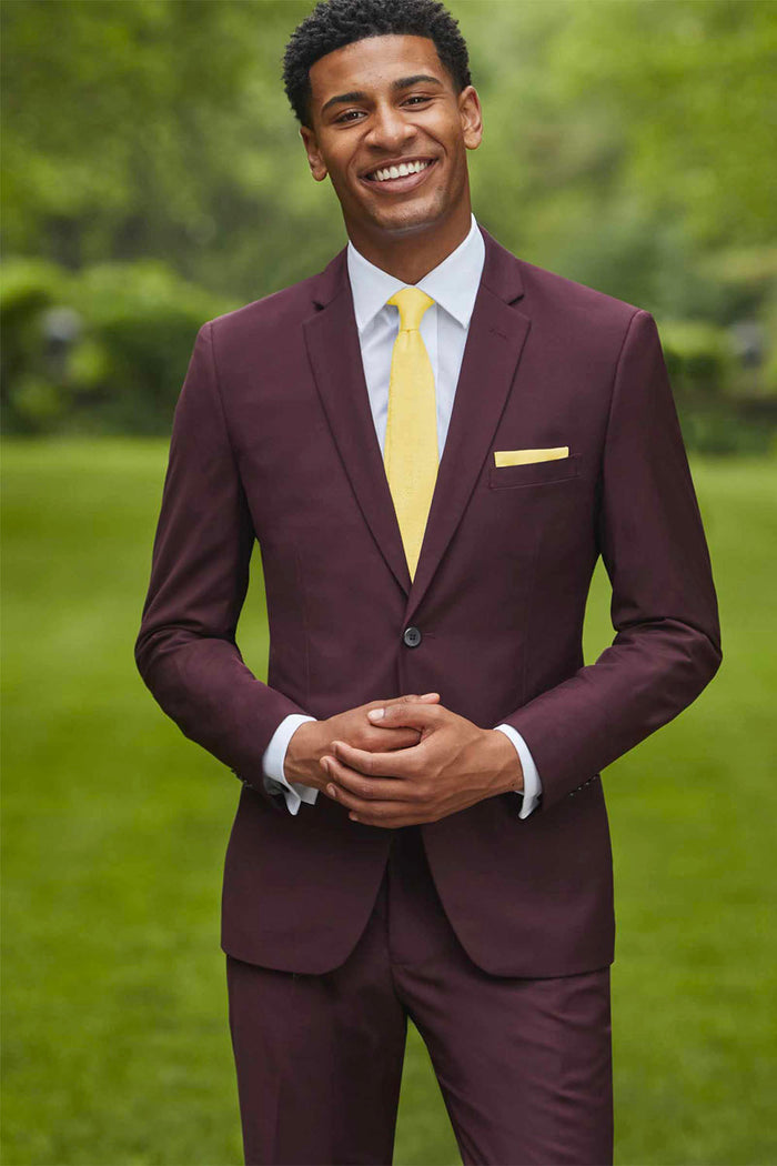 Athens Burgundy Suit Jacket (Separates) by Couture 1910