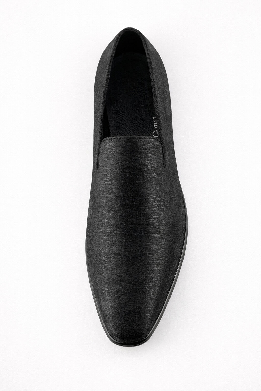 "Sharkskin" Black Couture 1910 Tuxedo Shoes