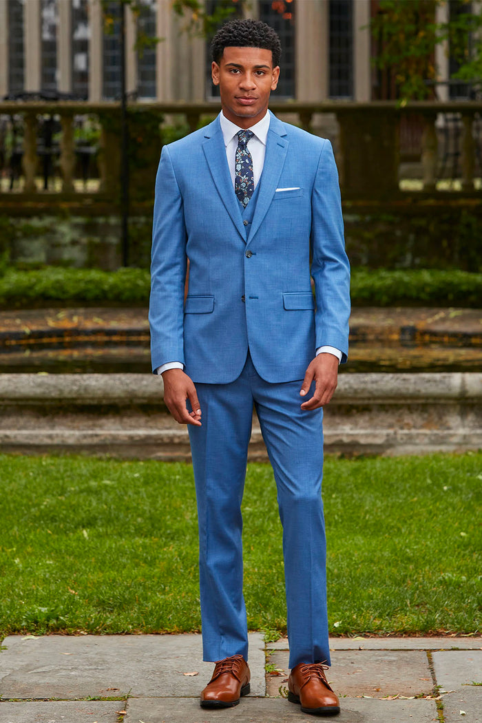 Sharkskin Marine Blue Suit Jacket (Separates) by Couture 1910