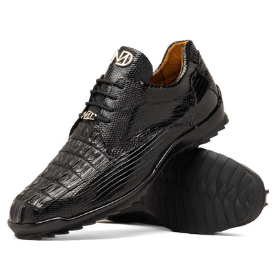 Marco_Di_Milano Crater Black: Luxury Leather Dress Shoe