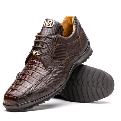 Marco_Di_Milano: Crater Brown Luxury Leather Shoes
