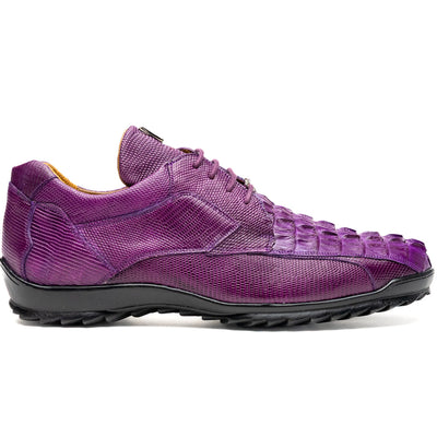 Marco_Di_Milano Crater Purple Luxury Leather Shoe