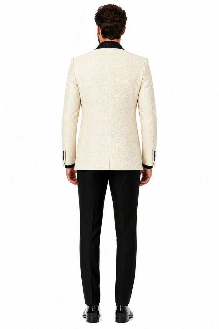 Ivory Tuxedo - Cream Wedding Suit - Off White Groom Suit by PROMTUXEDO