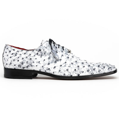 Marco Di Milano Criss Newspaper Leather Loafers