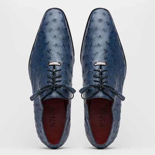 Marco Di Milano Criss Ostrich Quill Dress Oxfords Navy