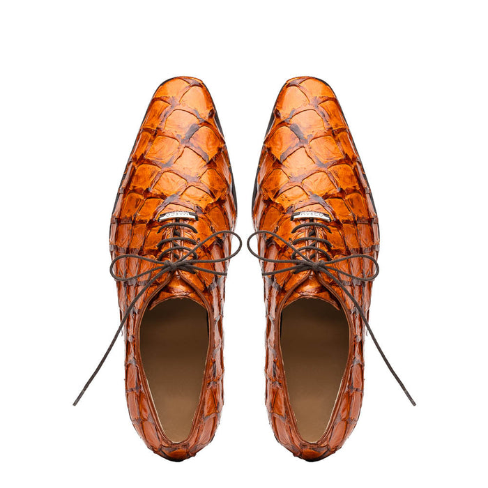 Marco Di Milano Olivieri Brandy Leather Dress Shoe