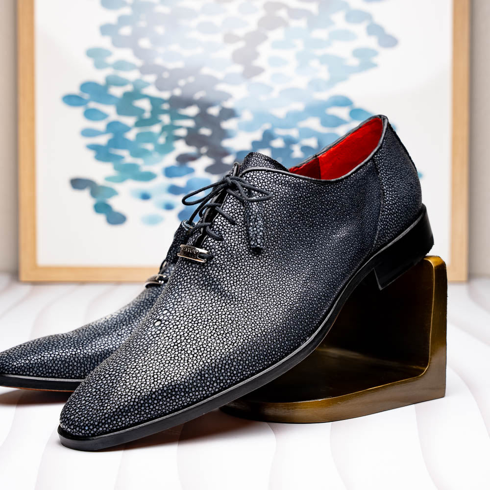 Marco Di Milano Pannuci Black Leather Oxford