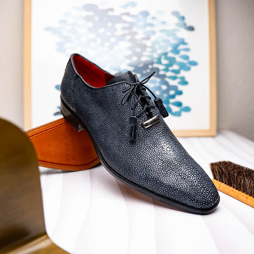 Marco Di Milano Pannuci Black Leather Oxford