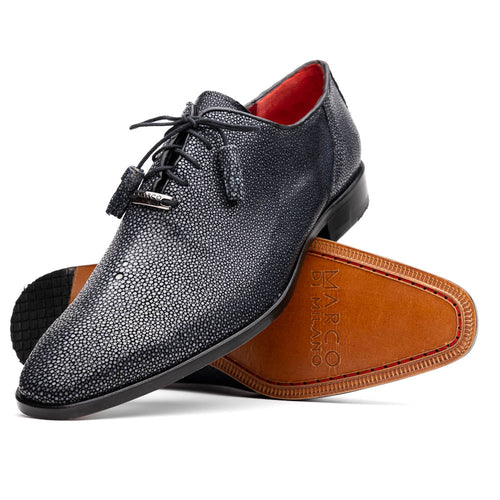 Marco Di Milano Pannuci Black Leather Oxford