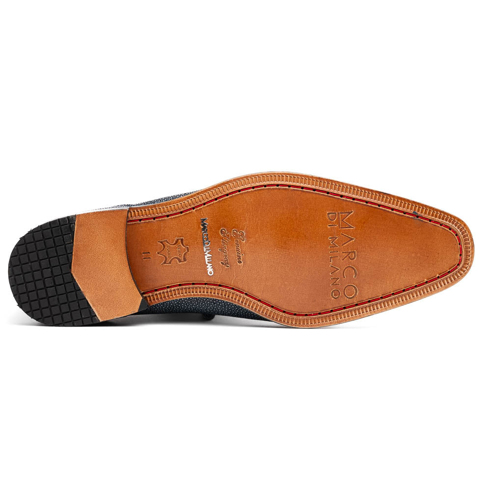 Marco Di Milano Pannuci Black Leather Oxford