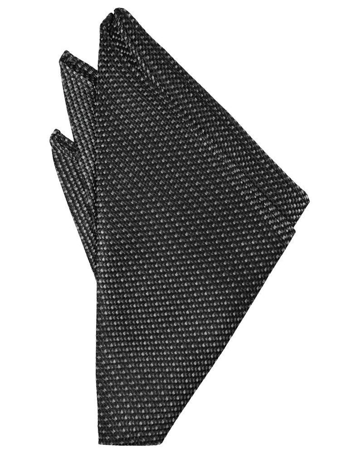 Asphalt Silk Weave Pocket Square Cristoforo Cardi
