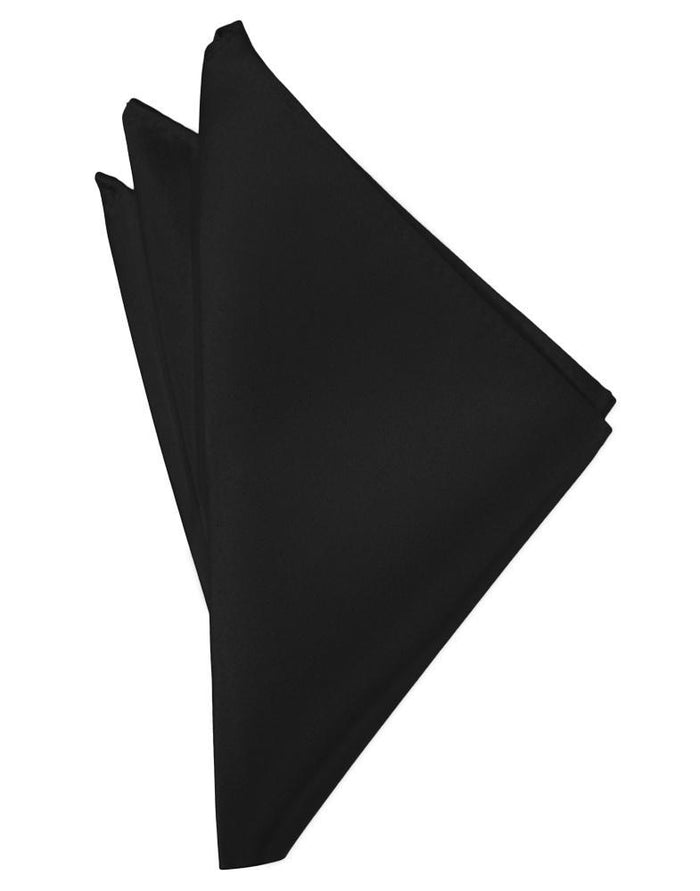 Black Noble Silk Pocket Square by Cristoforo Cardi