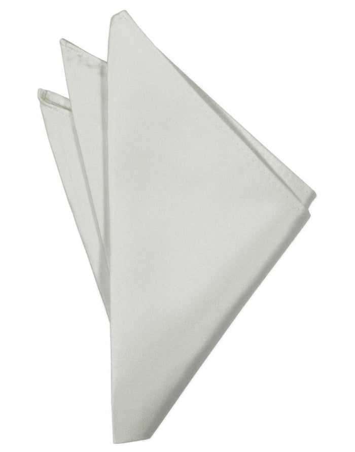 Platinum Noble Silk Pocket Square by Cristoforo Cardi