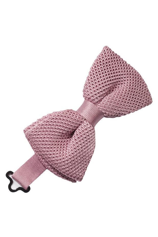 Rose Silk Knit Bow Tie by Cristoforo Cardi