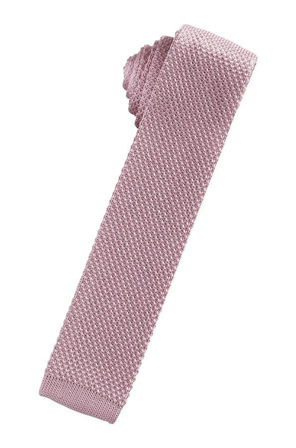 Rose Silk Knit Necktie by Cristoforo Cardi