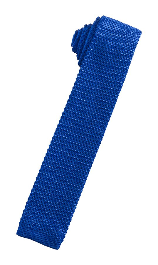 Royal Blue Silk Knit Necktie by Cristoforo Cardi