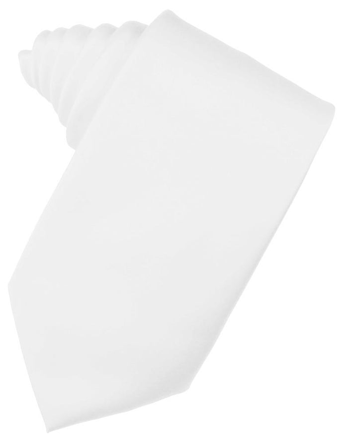 White Noble Silk Necktie Cristoforo Cardi