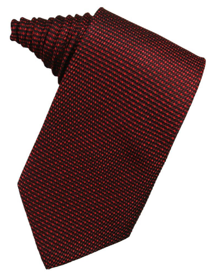 Wine Silk Weave Necktie by Cristoforo Cardi