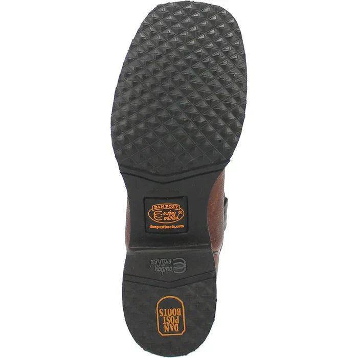 Dan Post Men's Boldon Genuine Leather Square Toe Boots - Brown by Dan Post Boots
