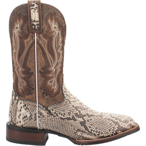 Dan Post Men's Winston Genuine Lizard Round Toe Boots - Black