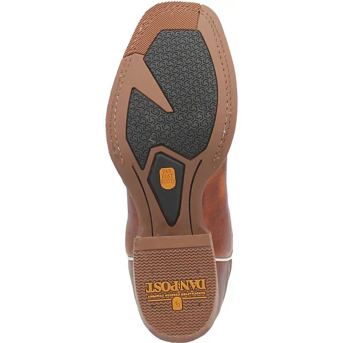 Dan Post Men's Cruz Genuine Leather Square Toe Boots - Honey by Dan Post Boots