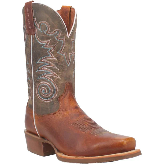 Dan Post Men's Cruz Genuine Leather Square Toe Boots - Honey by Dan Post Boots