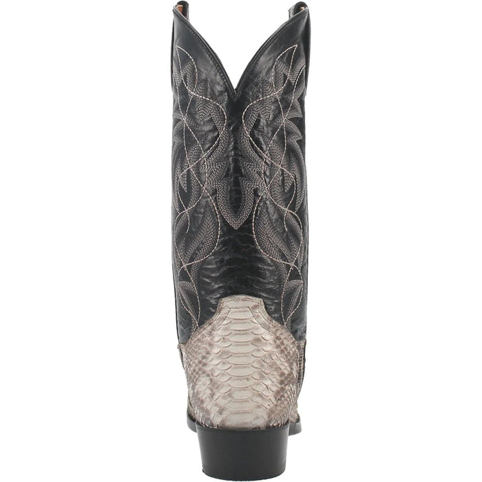 Dan Post Men's Manning Python Snakeskin Round Toe Boots - Natural