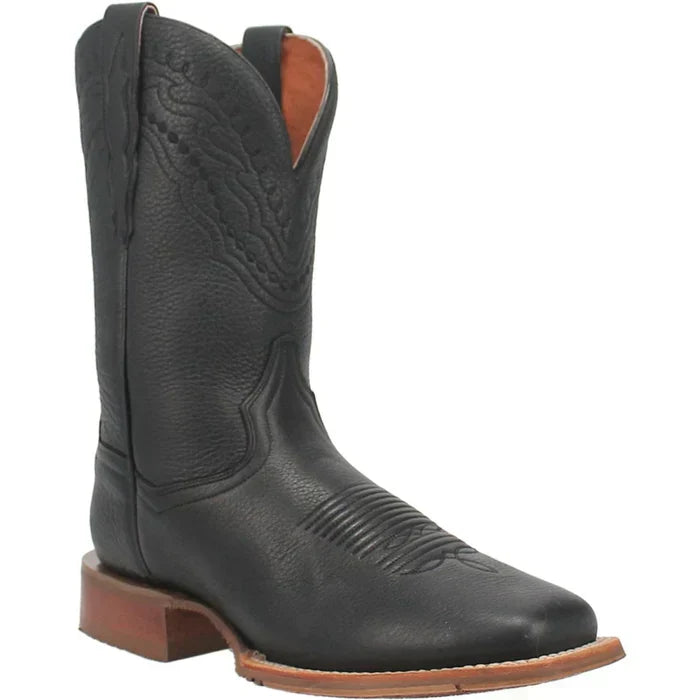 Dan Post Men's Milo Genuine Leather Square Toe Boots - Black Dan Post Boots