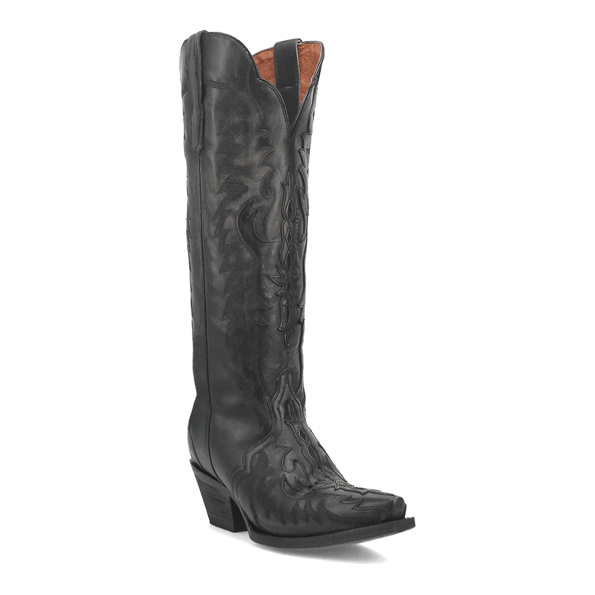 Dan Post Women's Hallie Snip Toe Leather Tall Boots - Black by Dan Post Boots