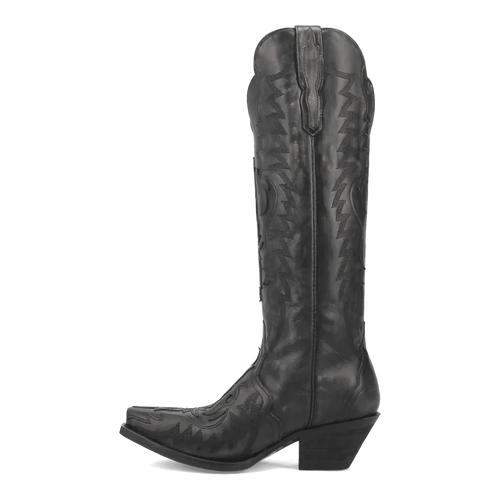 Dan Post Women's Hallie Snip Toe Leather Tall Boots - Black by Dan Post Boots