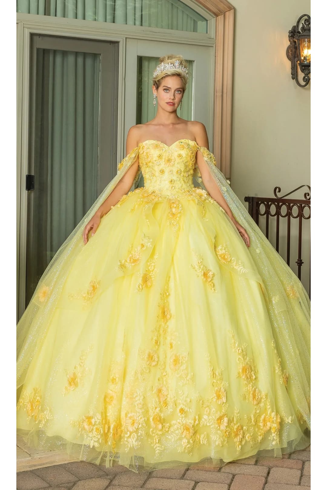 Dancing Queen Dresses DQ-1788 Quinceanera Gown for Unmatched Elegance - Yellow / XS - Dress – SuitUSA