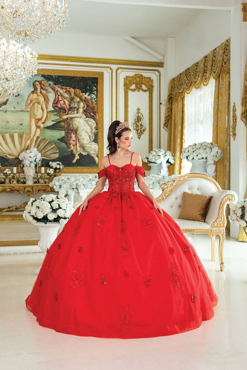 Dancing Queen Dresses DQ-1954 Purple Quinceañera Stunning & Regal - Red / XS - Dress