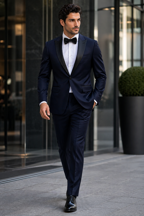 Dark Blue Prom Suit - Navy Blue Prom Suit