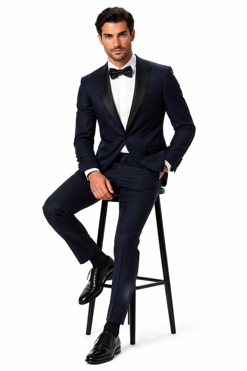 Dark Blue Prom Suit - Navy Blue Prom Suit