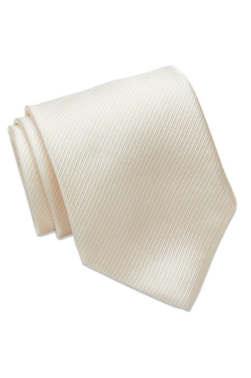 Champagne Twill Weave Italian Silk Necktie by David Donahue