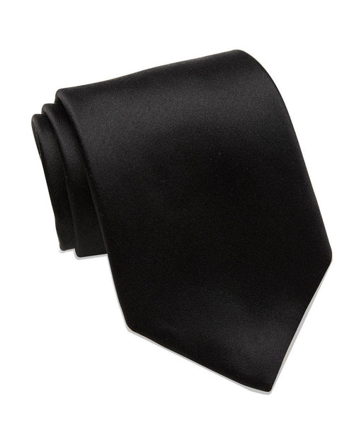 Duchese Silk Satin Solid Necktie by David Donahue