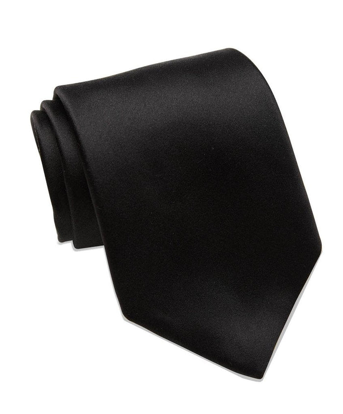 Duchese Silk Satin Solid Necktie by David Donahue