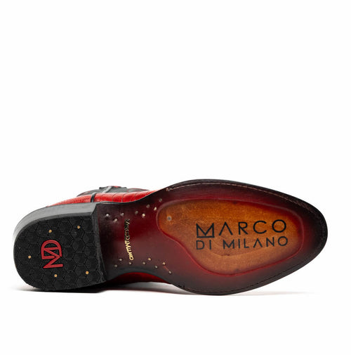 Marco Di Milano Denver Red - Luxury Leather Loafers