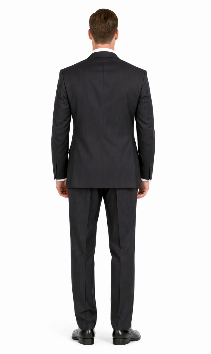 Double-Breast Suit, Black, Navy or Gray Colors by Giorgio Fiorelli