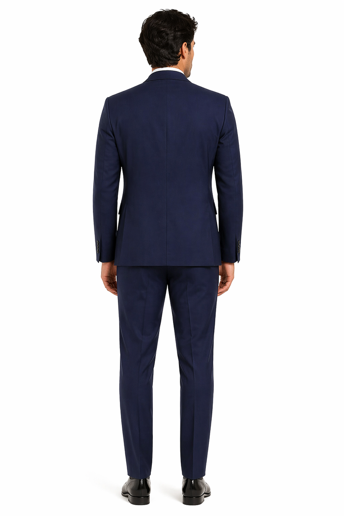 Double Breasted Suits Slim Fit Wool Suit 4 Buttons Style 2020 New Formal Style
