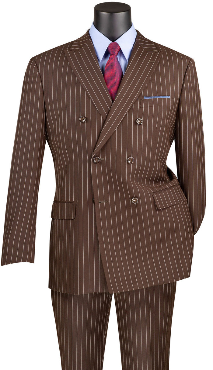 Morgan Collection - Regular Fit 3 Piece Suit 2 Button Medium Gray by Vinci