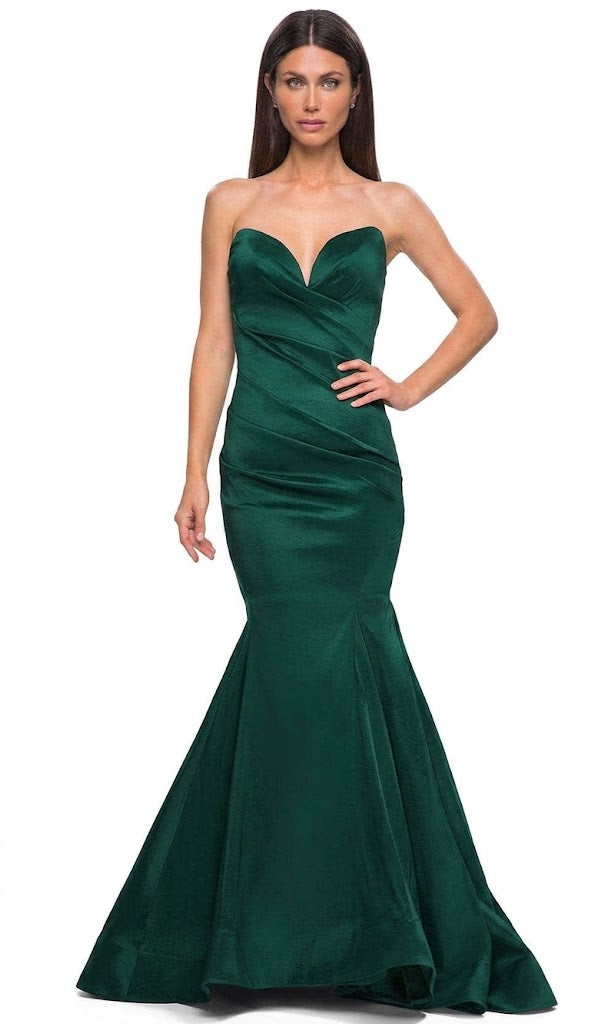 La Femme 32791 Strapless Sweetheart Mermaid Prom Gown