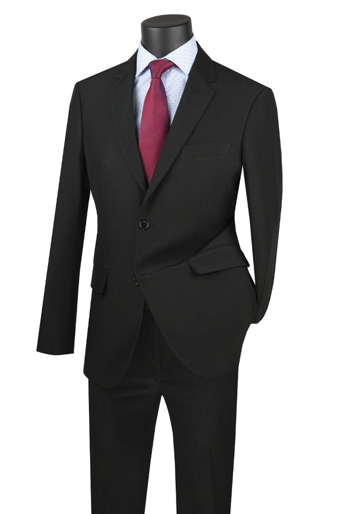 Mens 2 Button Modern Fit Texured Weave Suit in Taupe by Vinci