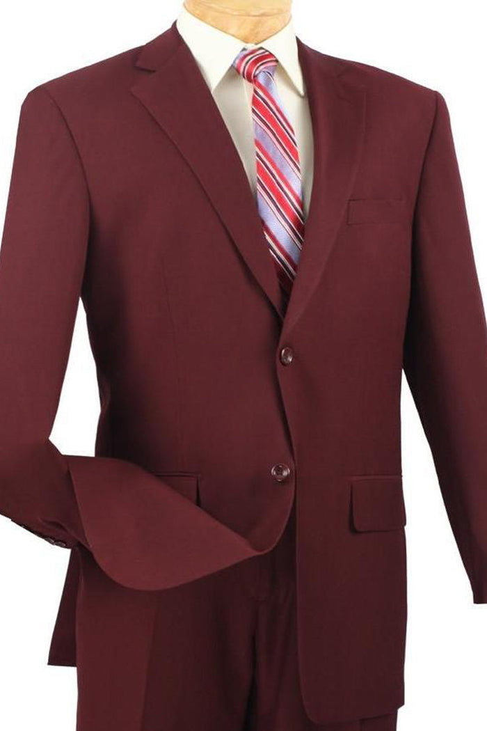 Mens 2 Button Modern Fit Texured Weave Suit in Beige by Vinci