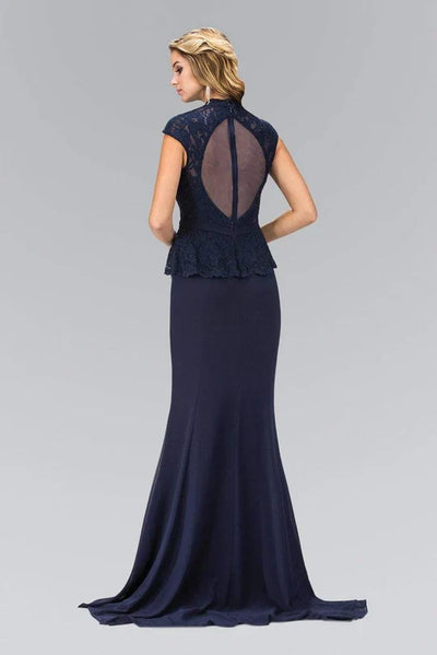 High Neck Cap Sleeve Gown by Elizabeth KGL1421