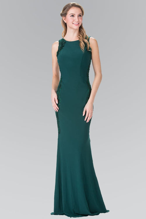 Open Back Long Evening Dress by Elizabeth KGL2222