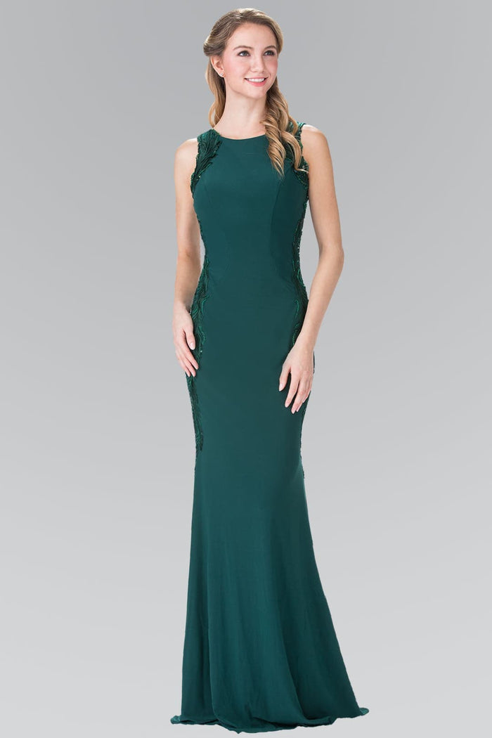Open Back Long Evening Dress by Elizabeth KGL2222