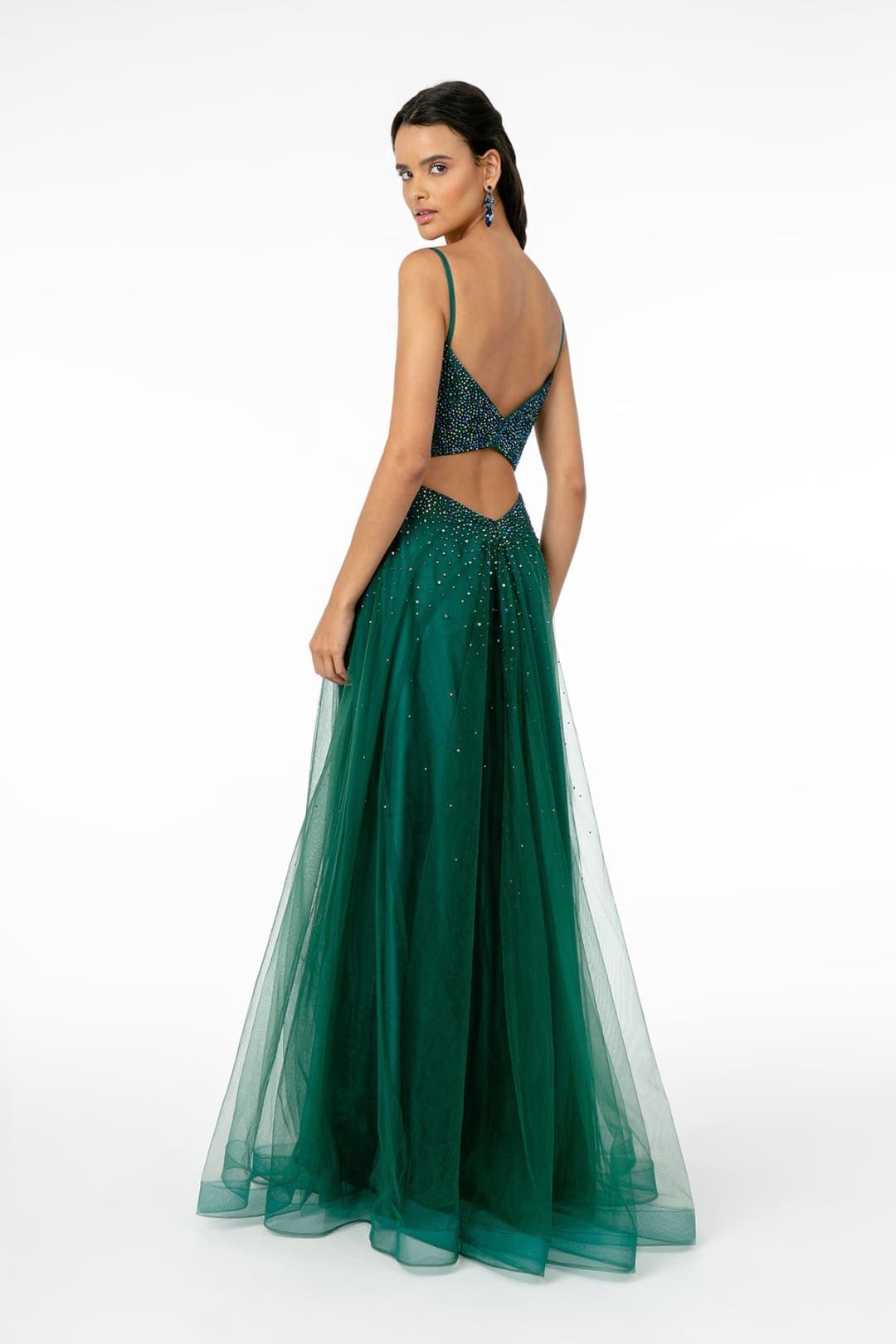 Formal Dress - Champagne Mesh by Elizabeth KGL2891